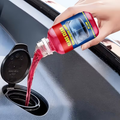 Glass Clear Concentrated Liquid being poured into car washer reservoir