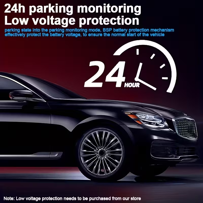 24 hour parking monitoring with low voltage battery protection